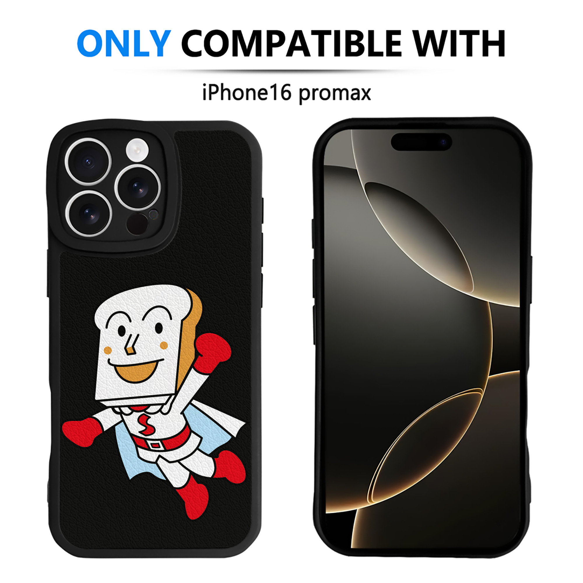 （画像用） アンパンマン Anpanman 【iPhone 16シリーズ対応】シリコンスマホケース（レザー調） 材質：シリコン
